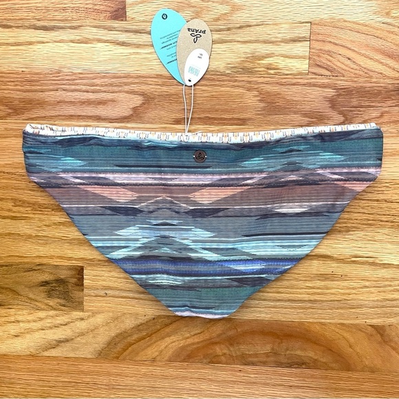 PrAna NWT Reversible Breya Swim Bikini Bottom Granite Bonita Green Blue Sz L - Picture 7 of 14